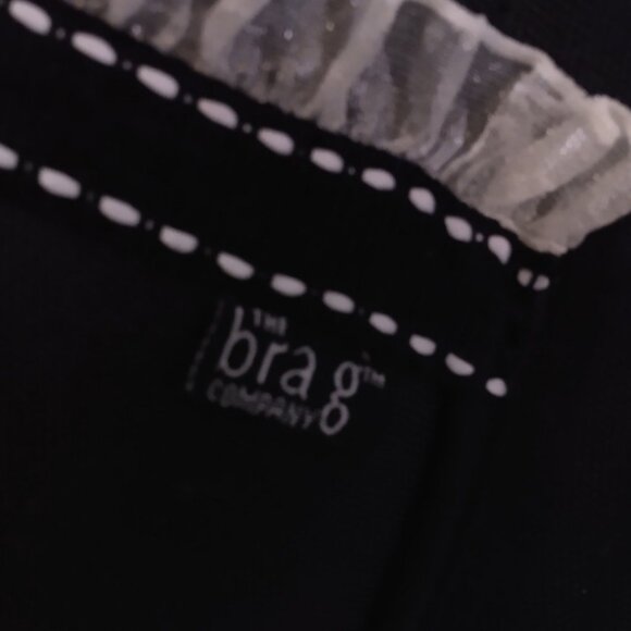 Travel Bra Bag-The Brag Company-Black with White Lace-Hardshell Case. - Picture 9 of 12